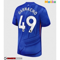 Moške Nogometnih dresov Chelsea Alejandro Garnacho #49 Domači 2025-26 Kratki rokavi